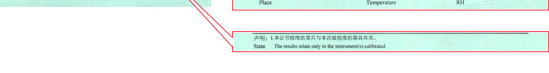 電磁儀器計量證書報告說明頁